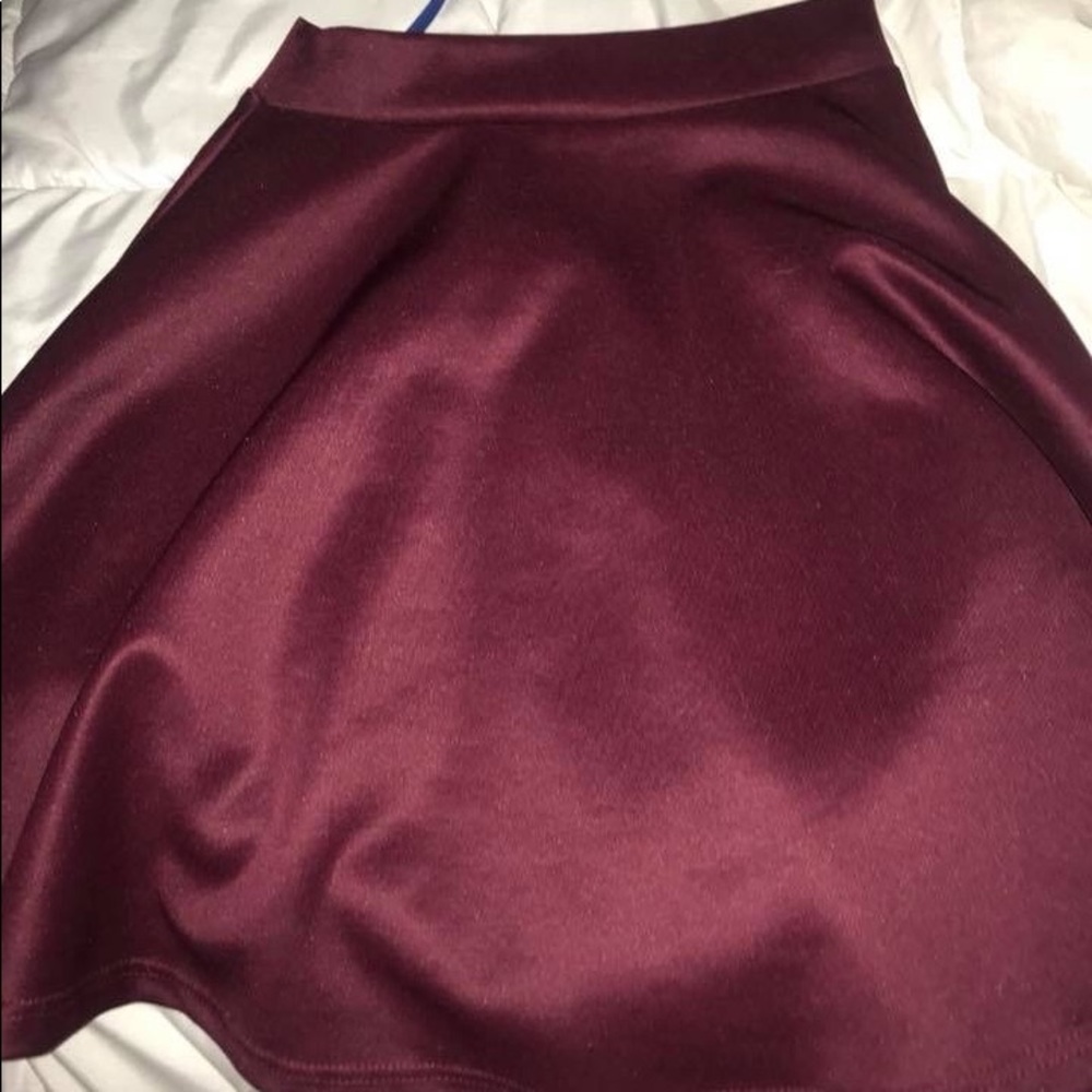 charlotte russe burgundy skirt